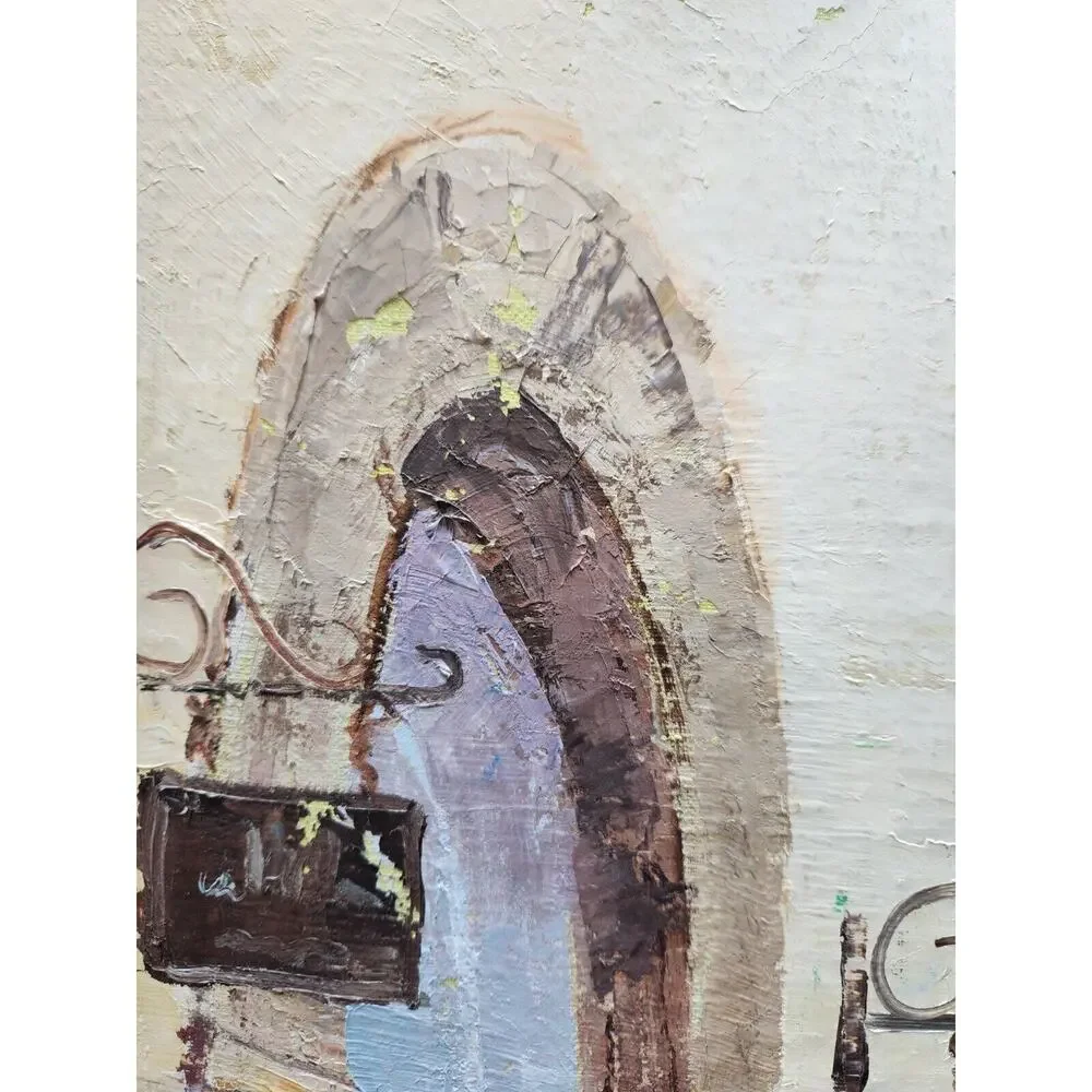 Ronni Pastorini Large Original Painting On Canvas Cityscape Signed Framed Art - Picture 5 of 11